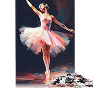 500 Piece Ballerina Square Puzzles for Adults And Wooden Puzzles Family Activity 500pcs (52x38cm)