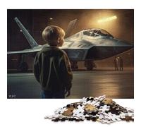500 Piece Become A Fighter Pilot Puzzles for Adults & Wooden Puzzles Educational Puzzle Family Game 500pcs (52x38cm)