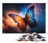500 Piece Big Black Blue Butterfly Puzzles for Wooden Puzzles Educational Game for Adult 500pcs (52x38cm)