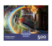 500 Piece Bird Rainbow Puzzles for Wooden Puzzles Educational Game for Adult 500pcs (52x38cm)