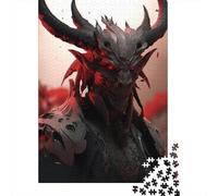 500 Piece Blood Red Shadow Puzzles for Wooden Puzzles Educational Game for Adult 500pcs (52x38cm)