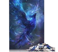 500 Piece Blue Phoenix Jigsaw Puzzle for Adult Teenagers Puzzle Jigsaws for Adults Teenagers Age 14+ 500pcs (52x38cm)