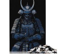 500 Piece Blue Samurai Warrior Jigsaw Puzzlesfor Adults Teenagers Puzzles for Adults Puzzles Learning Educational Puzzle 500pcs (52x38cm)