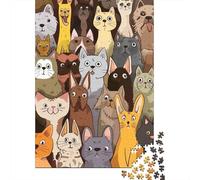 500 Piece Border Collie Creative Square Jigsaw Puzzles for Adults And Wooden Puzzles Toy Intellectual Game 500pcs (52x38cm)