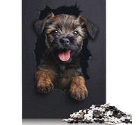 500 Piece Border Terrier Puzzles for Wooden Puzzles Educational Game for Adult 500pcs (52x38cm)