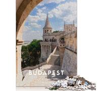 500 Piece Budapest 1 Square Puzzles for Adults, Wooden Puzzles Toy Wall Decor 500pcs (52x38cm)