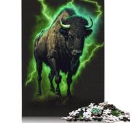 500 Piece 'buffalo Animal Puzzles for Wooden Puzzles Educational Game for Adult 500pcs (52x38cm)