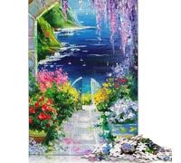 500 Piece By The Sea Jigsaw Puzzles for Adult Teenagers Wooden Puzzle Jigsaws for Adults Jigsaw Puzzles for Adults 500pcs (52x38cm)