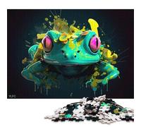 500 Piece Cartoon Style of Fox Frog Puzzles For Adults Wooden Puzzles Brain Teaser Puzzles For Children 500pcs (52x38cm)