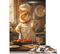 500 Piece Cat Chef Jigsaw Puzzle for Adults And Teenager Sustainable Puzzle for Adults | Games 500pcs (52x38cm)