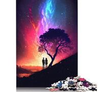 500 Piece Celestial Nebula Discovery Puzzles for Adults & Wooden Puzzles Educational Puzzle Family Game 500pcs (52x38cm)
