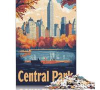 500 Piece Central Park NYC Skyline Jigsaw Puzzlesfor Adults Teenagers Puzzles for Adults Puzzles Learning Educational Puzzle 500pcs (52x38cm)