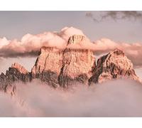 500 Piece Challenge Jigsaw Puzzle for Adults And Kids Age 14 Years Up - Mountain clouds dolomites 52x38cm
