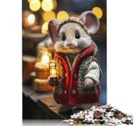 500 Piece Cheerful Mouse Chic Jigsaws for Adults Wood Puzzle Jigsaws Brain Teaser Puzzles For Adults 500pcs (52x38cm)