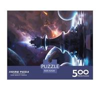 500 Piece Chess In Space Square Jigsaw Puzzles for Adults, Wooden Puzzles Educational Game for Children 500pcs (52x38cm)