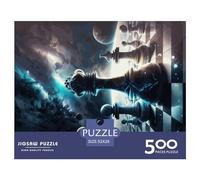 500 Piece Chess In Space Square Puzzle for Adults Wooden Puzzles Educational Puzzle Family Game 500pcs (52x38cm)