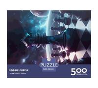 500 Piece Chess In Space Square Puzzles for Adults And Wooden Puzzles Family Activity 500pcs (52x38cm)