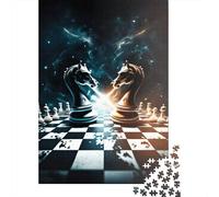 500 Piece Chess Universe Creative Square Jigsaw Puzzles for Adults And Wooden Puzzles Educational Game for Adult 500pcs (52x38cm)