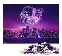 500 Piece Chicago City Travel USA Jigsaws for Adults Wood Puzzle Jigsaws Educational Game Challenge Toy 500pcs (52x38cm)