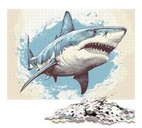 500 Piece Chief Shark in The Lake Jigsaw Puzzle for Adult Teenagers Puzzle Jigsaws for Adults Puzzles for Adults 500pcs (52x38cm)