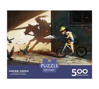 500 Piece Child Knight Square Puzzle for Adults Wooden Puzzles Educational Puzzle Family Game 500pcs (52x38cm)