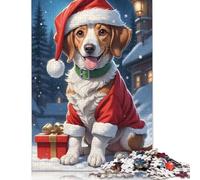 500 Piece Christmas Dog Beagle Jigsaw Puzzlesfor Adults Teenagers Wooden Puzzle Adult Jigsaw Puzzle Sustainable Puzzle for Adults | Games 500pcs (52x38cm)