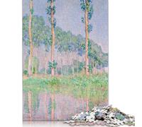500 Piece 'Claude Monets Poplars Jigsaw Puzzles for Adult Teenagers Puzzles for Adults & Teenager Family Fun Jigsaws Puzzles 500pcs (52x38cm)
