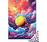 500 Piece Colorful Art Baseball Puzzle For Adults | Large Jigsaw Puzzle with Premium & Durable Wooden Block Pieces with Precise Interlocking Design 500pcs (52x38cm)