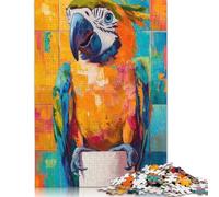500 Piece Colorful Macaw Painting Adult Jigsaw Puzzle Puzzles for Adults Learning Educational Puzzle 500pcs (52x38cm)