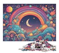 500 Piece Colorful Rainbow Jigsaw Puzzle for Adults And Teenager Sustainable Puzzle for Adults | Games 500pcs (52x38cm)