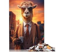 500 Piece 'Commuting Business Camel Square Puzzles for Adults And Wooden Puzzles Family Activity 500pcs (52x38cm)