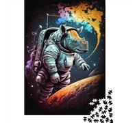 500 Piece Cool Rhino Square Puzzles for Adults And Wooden Puzzles Family Activity 500pcs (52x38cm)