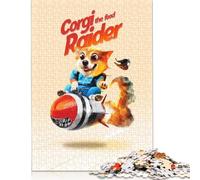 500 Piece Corgi The Food Raider Jigsaw Puzzles for Adult Teenagers Puzzles for Adults Brain Teaser Puzzles For Adults 500pcs (52x38cm)
