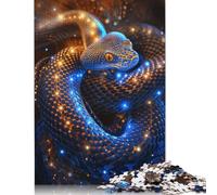 500 Piece Cosmic Celestial Snake Creative Square Jigsaw Puzzles for Adults And Wooden Puzzles Educational Game for Adult 500pcs (52x38cm)