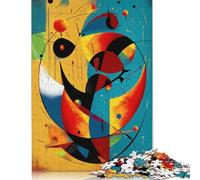 500 Piece Cosmic Crescents And Orbits - Mid-Century Modern Abstract Geometry Jigsaw Puzzles for Adult Teenagers Puzzles for Adults Puzzles Puzzles for Adults Teens 500pcs (52x38cm)