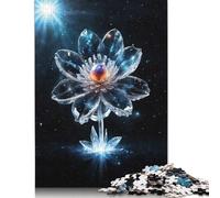 500 Piece Cosmic Flower Square Puzzles for Adults And Wooden Puzzles Family Activity 500pcs (52x38cm)