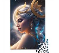 500 Piece Cosmic Goddess Jigsaw Square Puzzle for Adults & Wooden Puzzles Educational Game Challenge Toy 500pcs (52x38cm)
