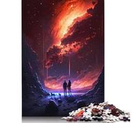 500 Piece Cosmic Twilight Jigsaw Puzzles, for Adults & Wooden Puzzles Educational Games For Kids 500pcs (52x38cm)