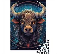 500 Piece Cow Creative Square Jigsaw Puzzles for Adults And Wooden Puzzles Toy Intellectual Game 500pcs (52x38cm)