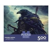 500 Piece Crow Knight Square Puzzles for Adults & Wooden Puzzles Educational Game 500pcs (52x38cm)