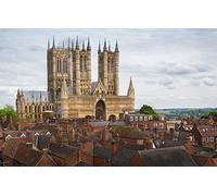 500 piece custom jigsaw puzzle Lincoln Cathedral, Lincoln City, England 52x38CM