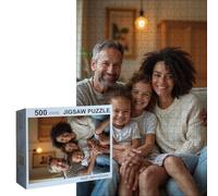 500-piece custom paper jigsaw puzzle, as a unique gift for friends, mothers, fathers, Christmas, Thanksgiving, holidays, birthdays, and weddings.