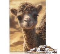 500 Piece Cute Baby Camel Square Jigsaw Puzzles for Adults, Wooden Puzzles Learning Educational Toy 500pcs (52x38cm)