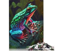 500 Piece Cute Frog Adult Puzzles Wooden Puzzles Educational Stress Relief Toy Puzzle 500pcs (52x38cm)