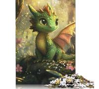 500 Piece Cute Toddler Dragon Jigsaw Puzzlesfor Adults Wooden Puzzle Jigsaws for Adults For Family Fun & Game Night 500pcs (52x38cm)