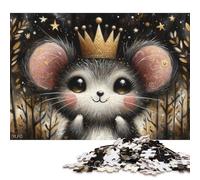 500 Piece Cute Whimsical Mouse Jigsaw Puzzle for Adult Teenagers Puzzle Jigsaws for Adults Puzzles for Adults 500pcs (52x38cm)