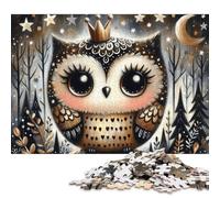 500 Piece Cute Whimsical Owl Jigsaw Puzzle for Adults And Teenager Sustainable Puzzle for Adults | Games 500pcs (52x38cm)