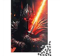 500 Piece Dark Knight Armored Jigsaw Puzzles, for Adults & Wooden Puzzles Educational Games For Kids 500pcs (52x38cm)