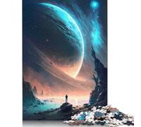 500 Piece Dark Scar Planet Landscape Puzzles For Adults Wooden Puzzles Brain Teaser Puzzles For Children 500pcs (52x38cm)