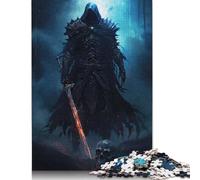 500 Piece Death Knight Square Puzzle for Adults, Wooden Puzzles Puzzle Hands-on Game 500pcs (52x38cm)